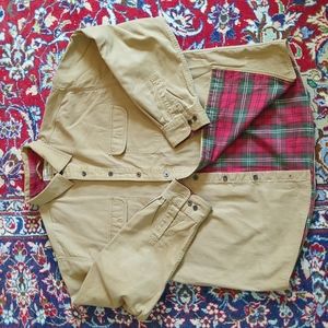 Flannel Lined Canvas Shirt